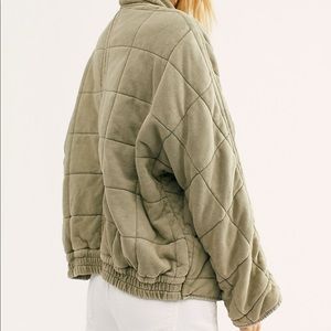 Free People Dolman Quilted Knit Jacket